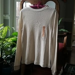 ❤❤❤ New Boys Long Sleeve Waffle Shirt Large